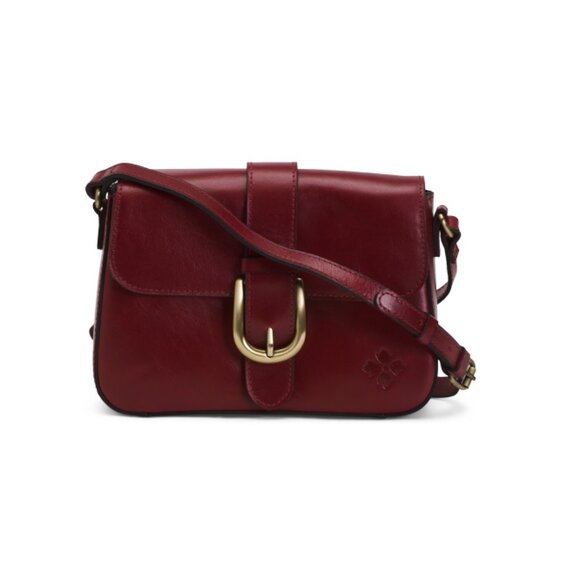 PATRICIA NASH RUBY RED Leather Margaret Crossbody